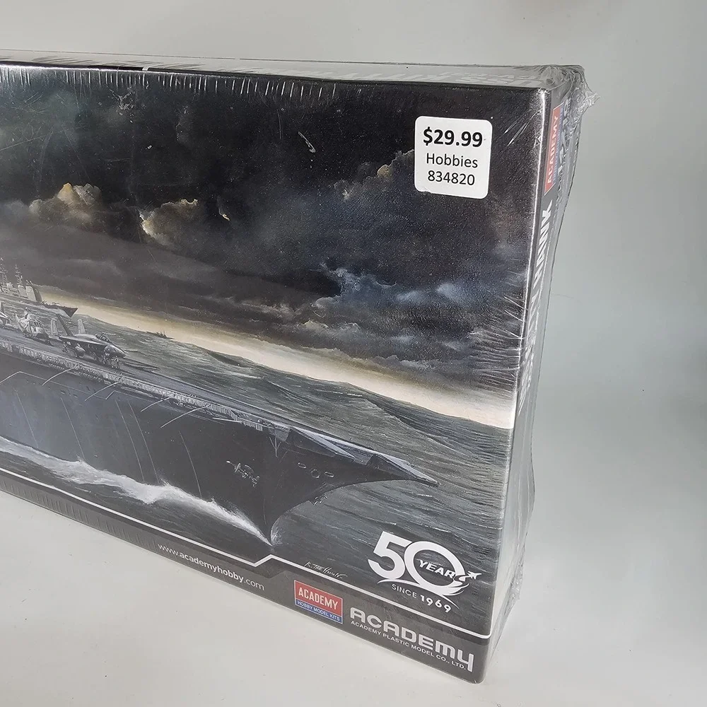 Academy CV-63 USS Kitty Hawk Hobby Model Kit 1/800 scale Ship Carrier New Sealed